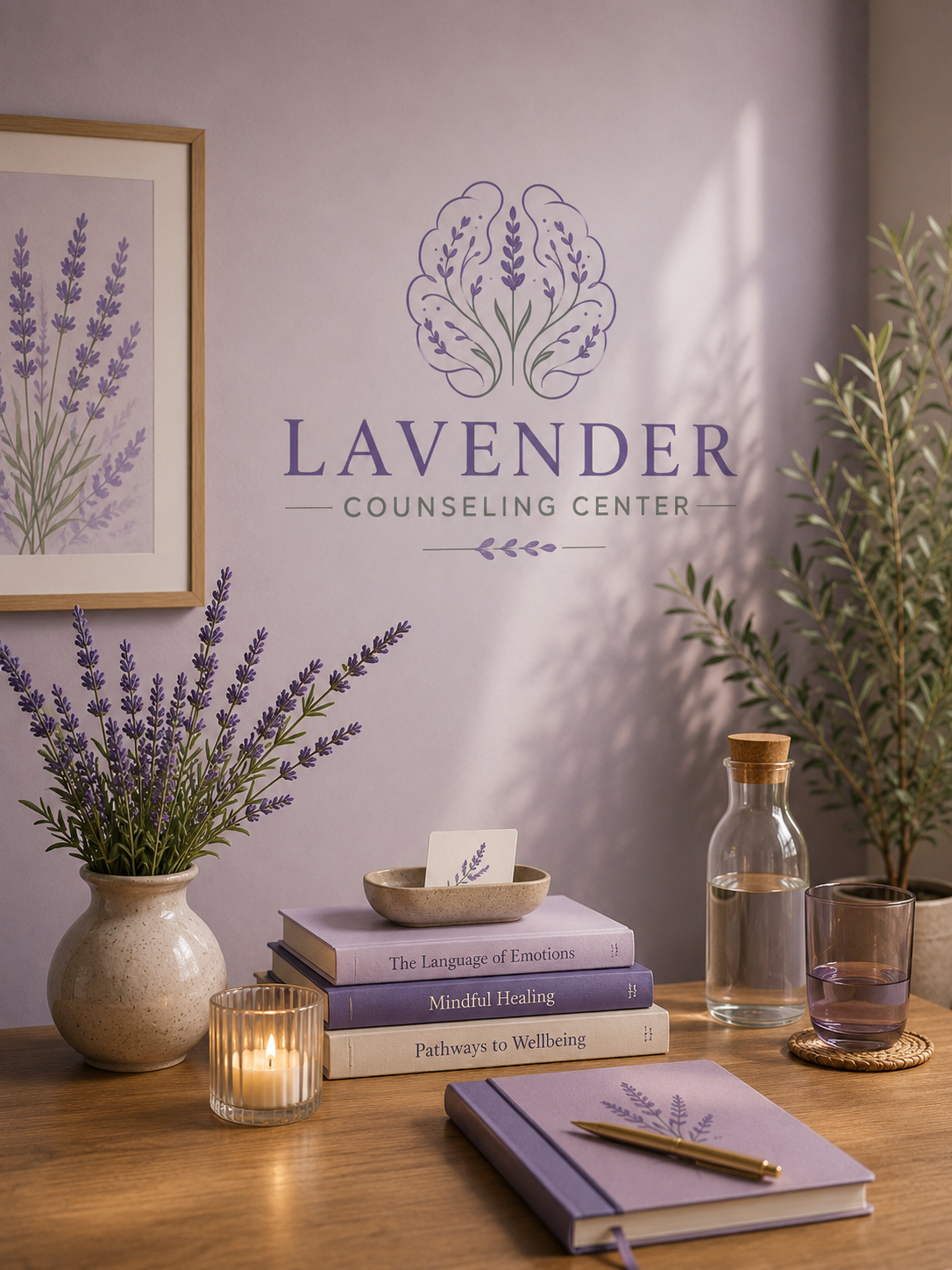 A calm and welcoming space designed for thoughtful conversation and connection.